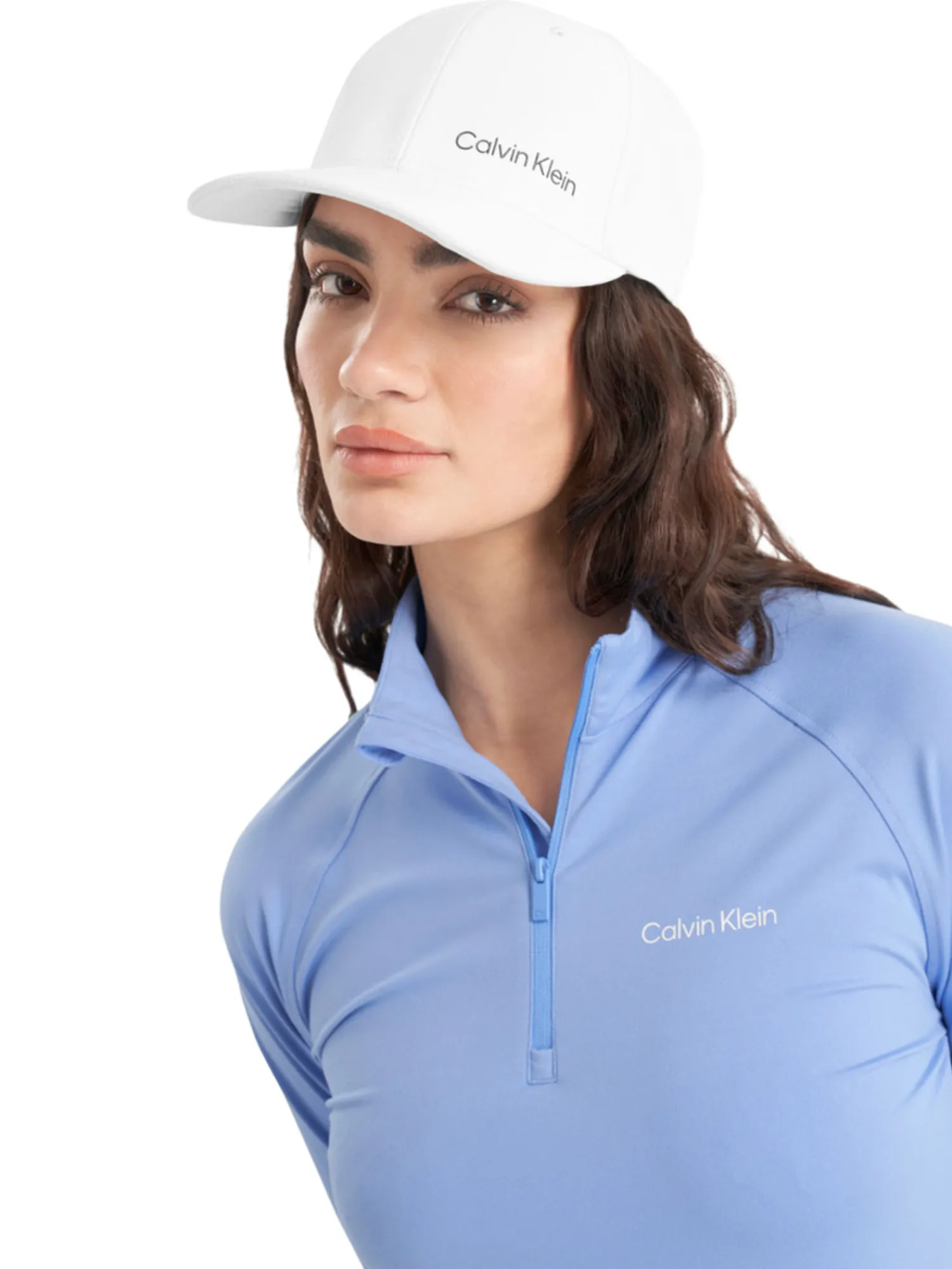 Calvin Klein Jumpers|Womens San Marco's 1/4-Zip - Cornflower Blue