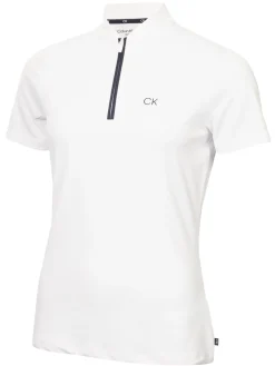 Calvin Klein Shirts|Womens Tattler Mock Neck Top - White