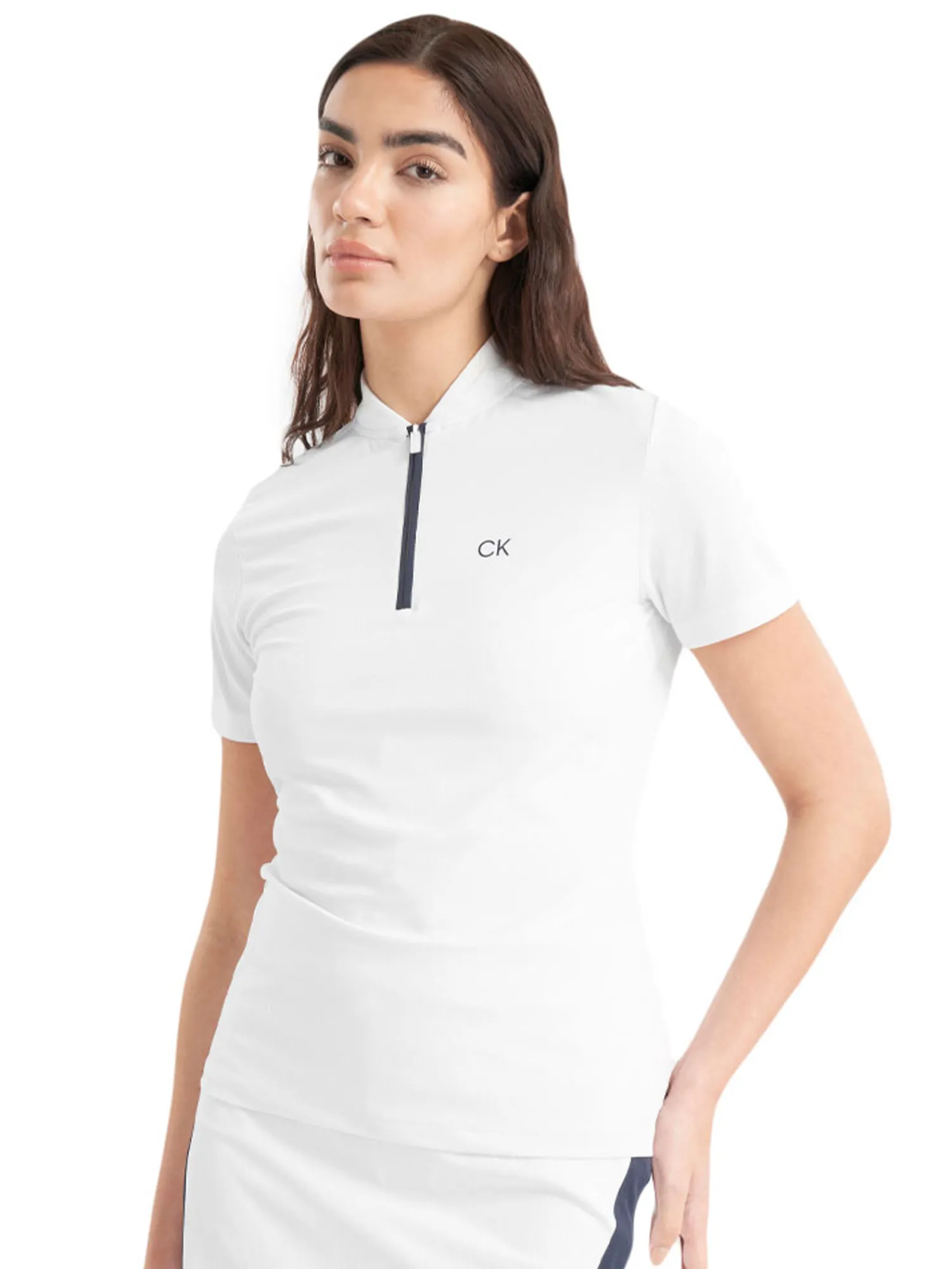 Calvin Klein Shirts|Womens Tattler Mock Neck Top - White