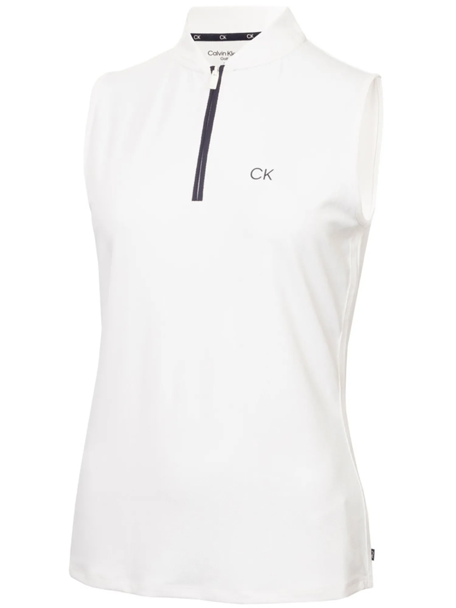 Calvin Klein Shirts|Womens Tattler Sleeveless Mock Neck Top - White