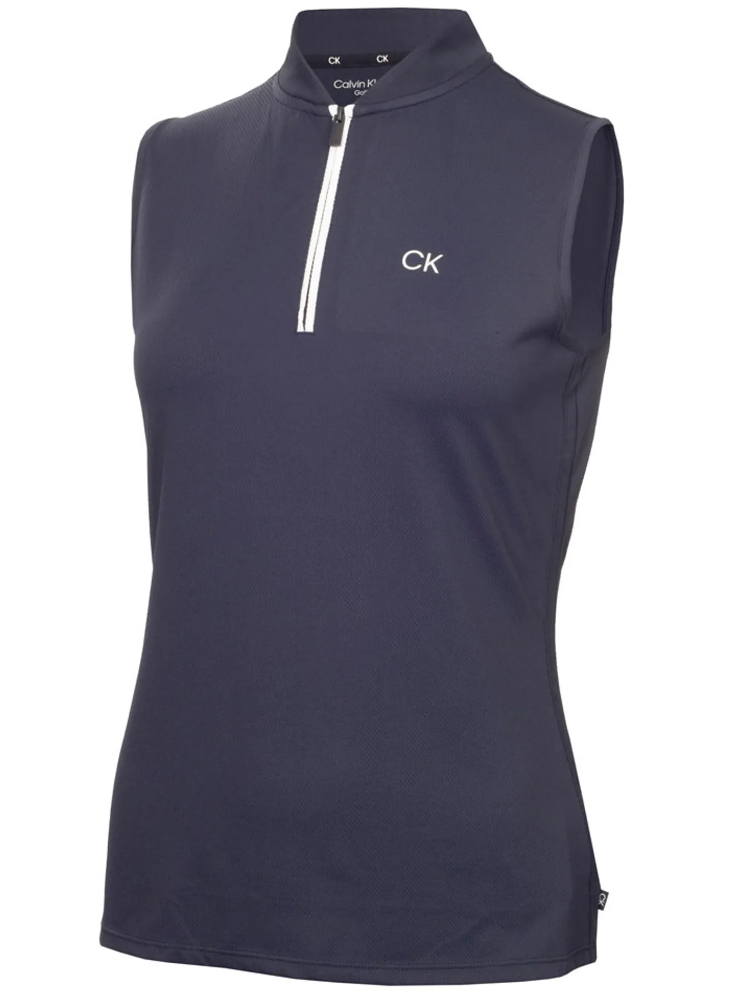 Calvin Klein Shirts|Womens Tattler Sleeveless Mock Neck Top - Navy
