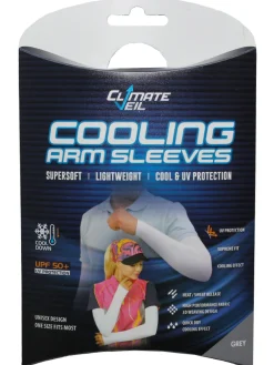 Climate Veil Sleeves|Cooling UV Arm Sleeves - Grey