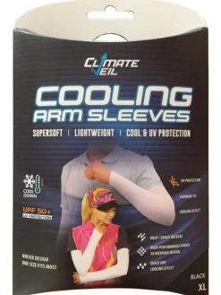 Climate Veil Sleeves|Cooling UV Arm Sleeves - Black