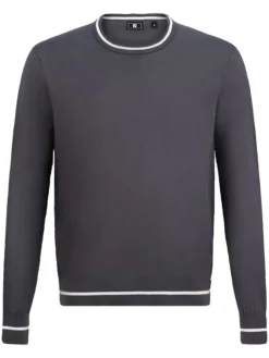 FootJoy Jumpers|Cotton Crew Neck Pullover - Charcoal