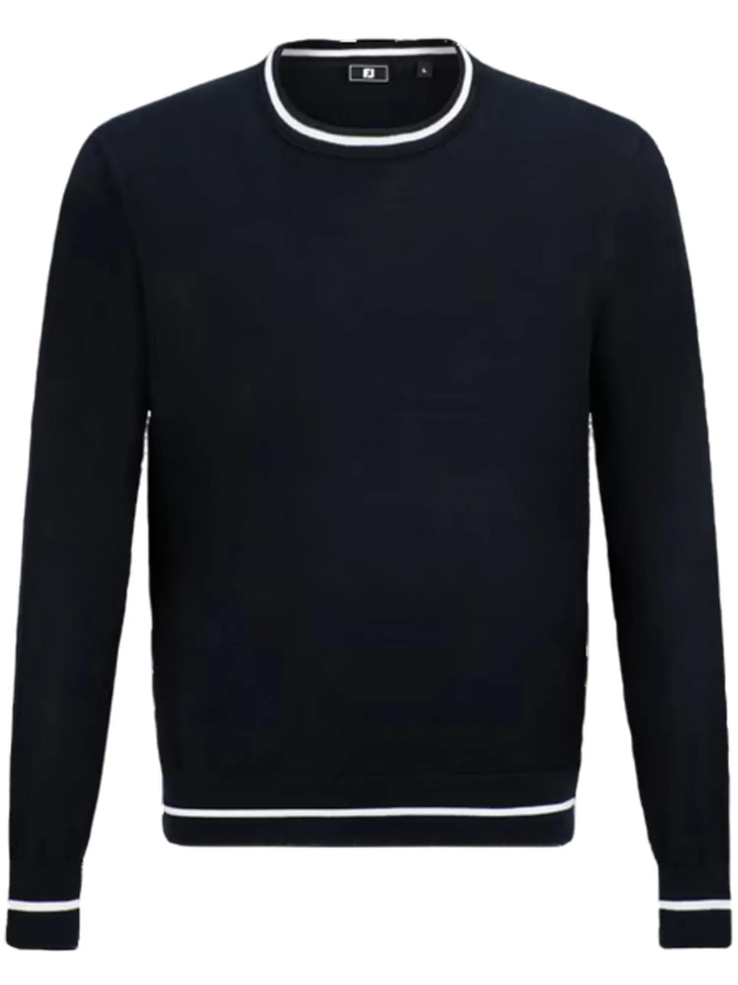 FootJoy Jumpers|Cotton Crew Neck Pullover - Black