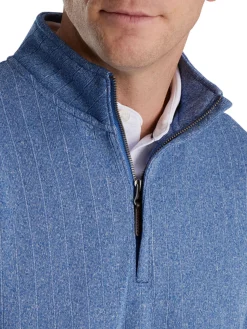 FootJoy Jumpers|Drop Needle Pullover - Twilight Blue