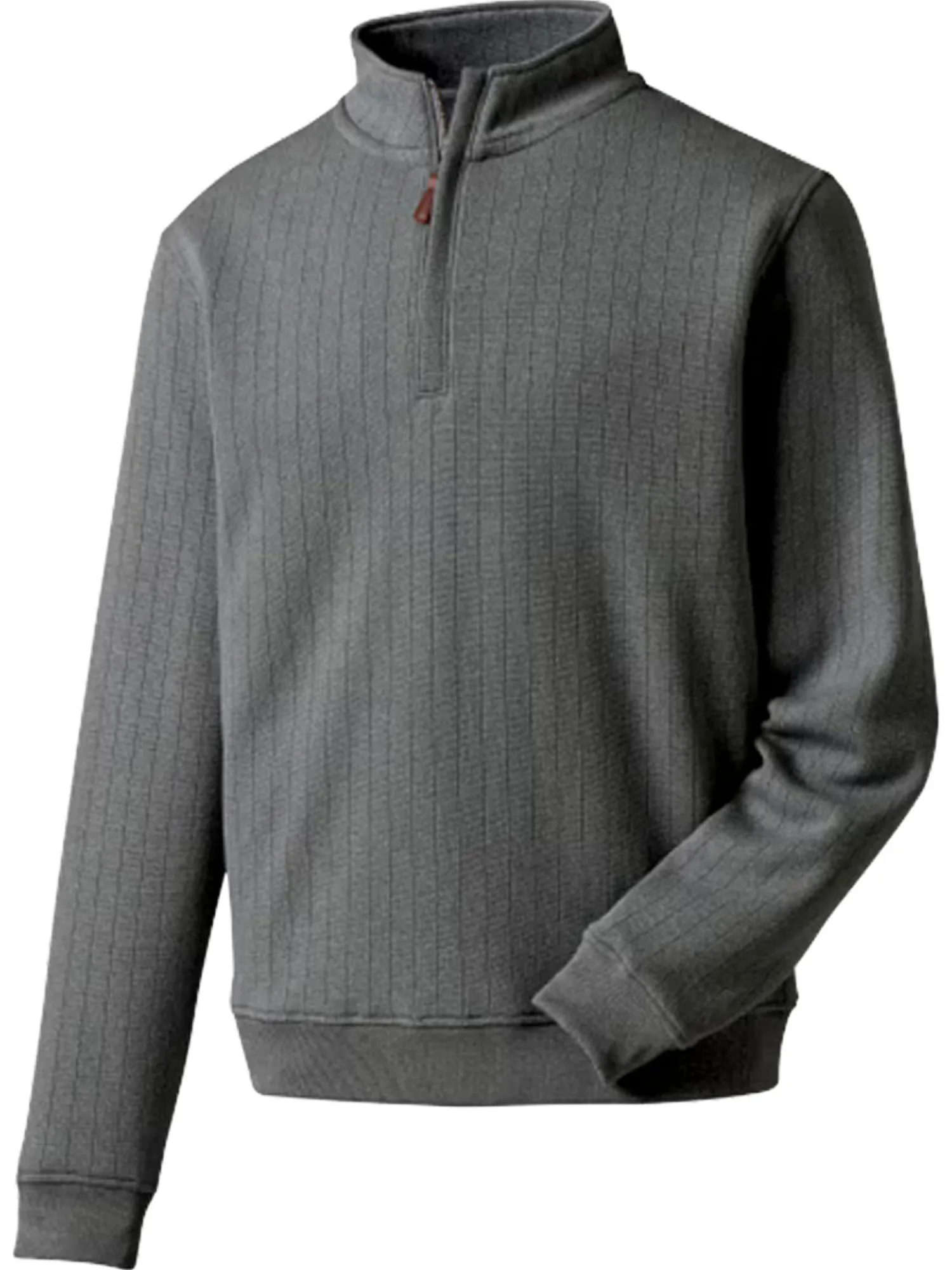 FootJoy Jumpers|Drop Needle Pullover - Heather Charcoal