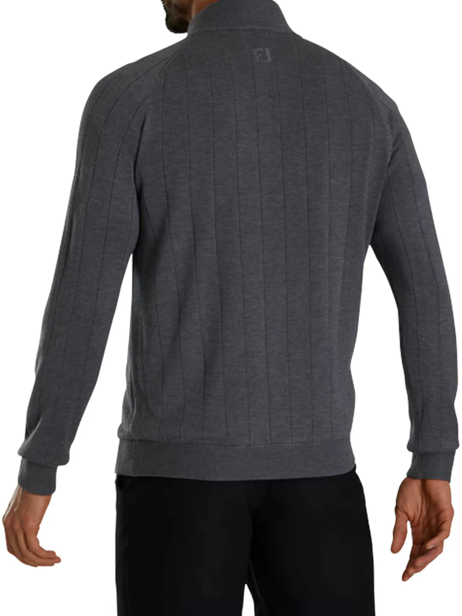 FootJoy Jumpers|Drop Needle Pullover - Heather Charcoal