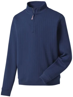 FootJoy Jumpers|Drop Needle Pullover - Navy