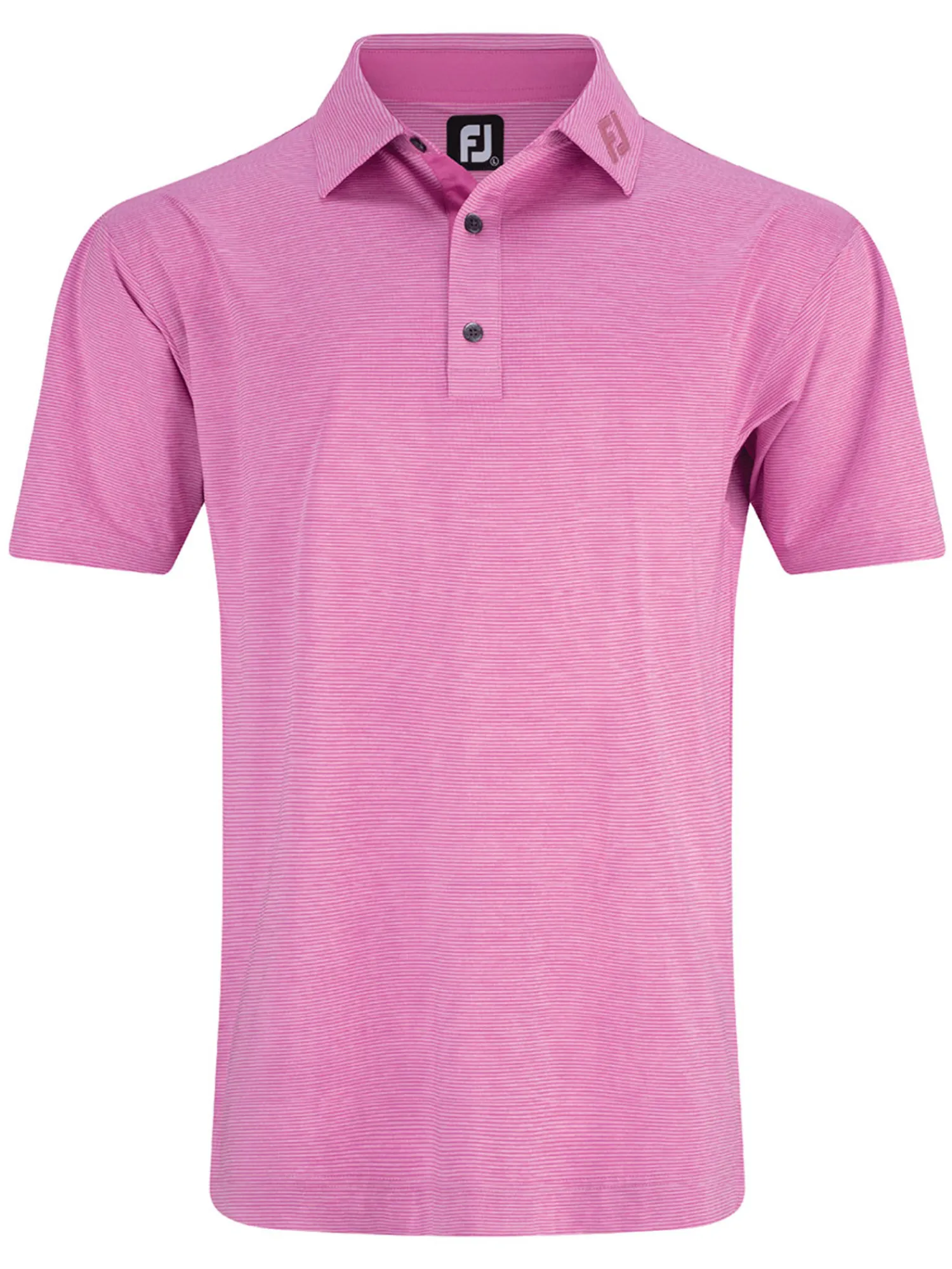 FootJoy Shirts|Heather Stripe Lisle Polo Shirt - Pink