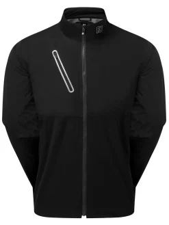 FootJoy Wind & Rain Wear|HydroKnit Rain Jacket - Black