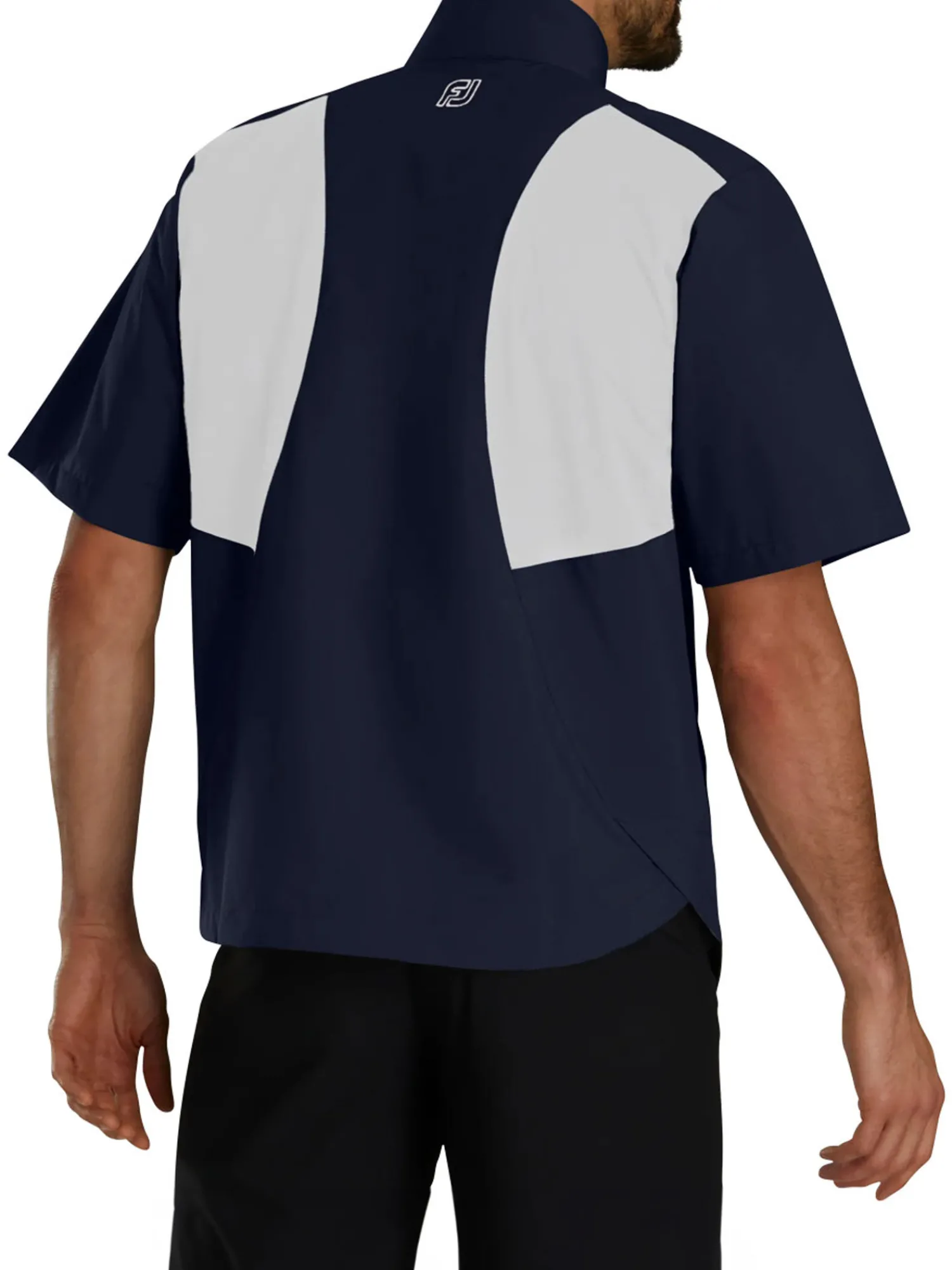 FootJoy Wind & Rain Wear|HydroLite X Short Sleeve Rain Jacket - Navy