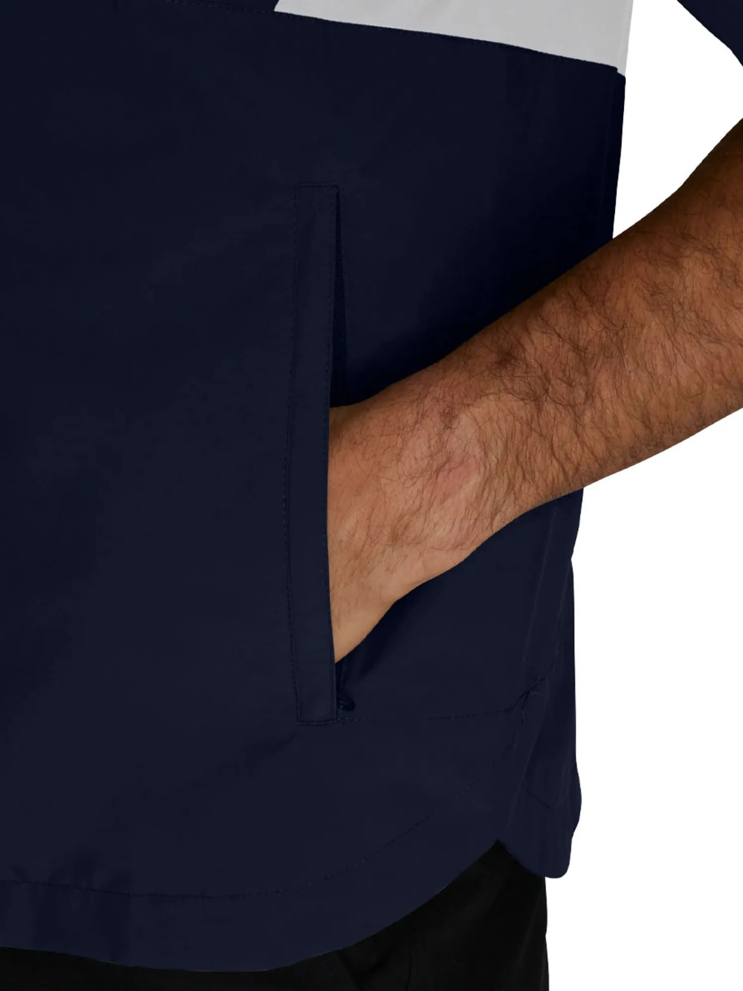 FootJoy Wind & Rain Wear|HydroLite X Short Sleeve Rain Jacket - Navy