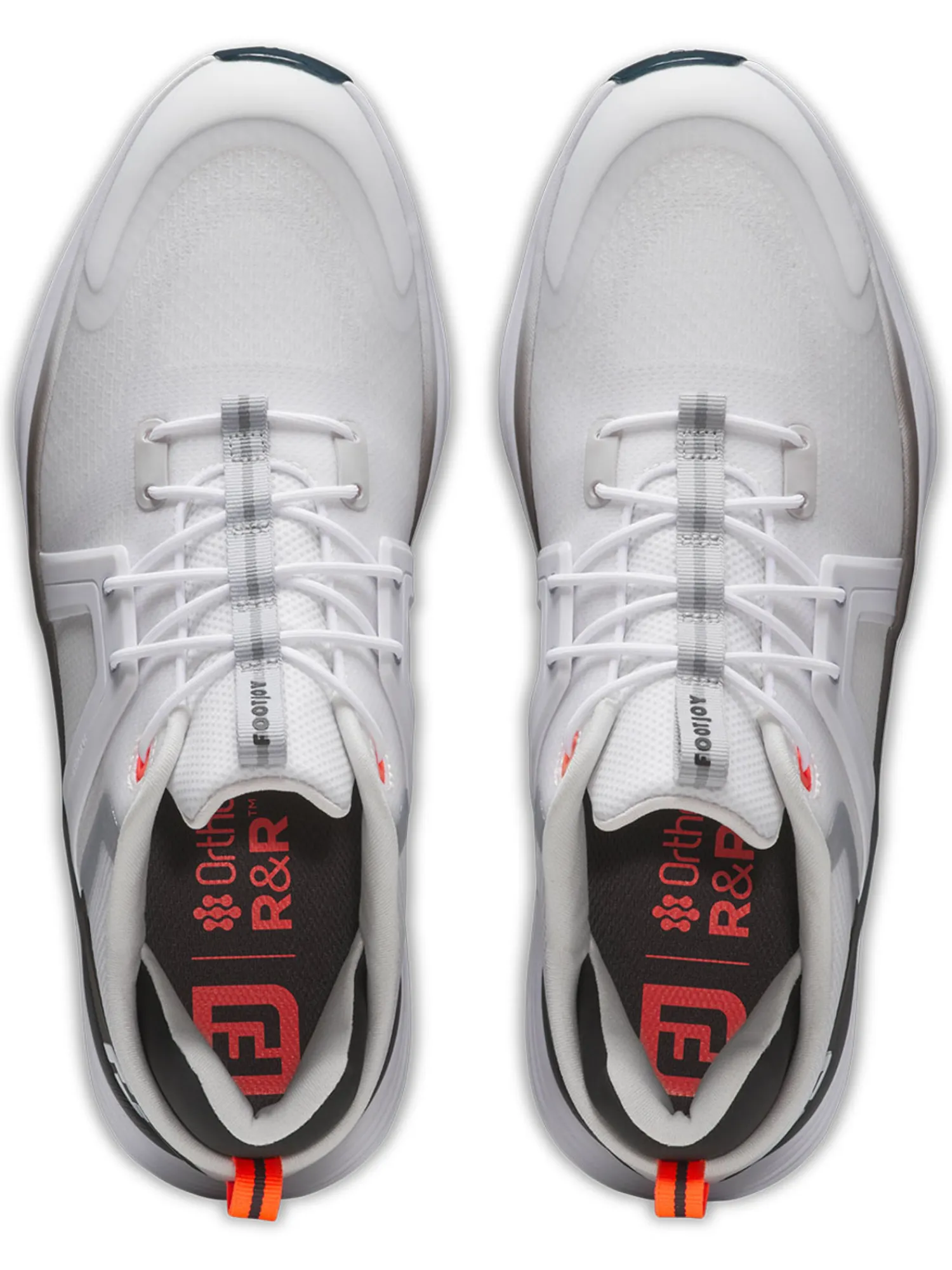 FootJoy Mens Golf Shoes|HyperFlex Golf Shoes - White/Black/Red