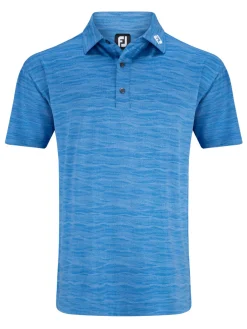 FootJoy Shirts|Jacquard Wave Polo Shirt - Blue