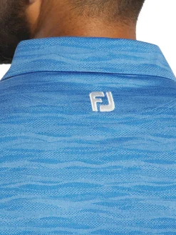 FootJoy Shirts|Jacquard Wave Polo Shirt - Blue