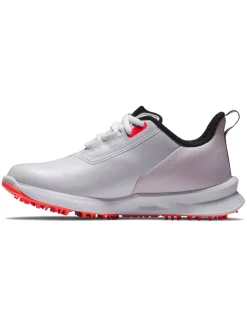 FootJoy Junior Golf Shoes|Junior Girls Fuel Golf Shoes - White/Pink/Coral