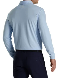 FootJoy Shirts|Long Sleeve Sun Protection Polo - Sky