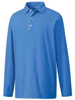 FootJoy Shirts|Long Sleeve Sun Protection Polo - Marine