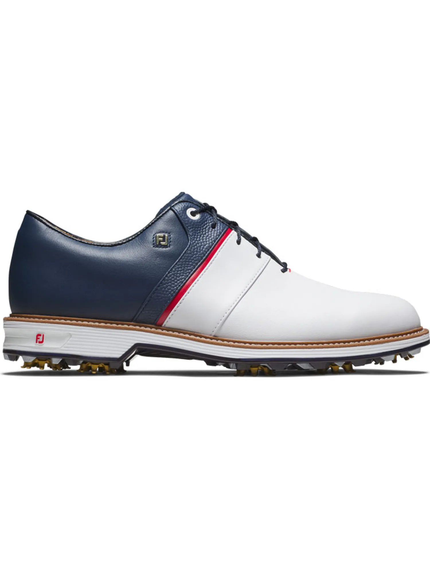 FootJoy Mens Golf Shoes|Premiere Series Packard Liberty Limited Edition Golf Shoes - White/Navy