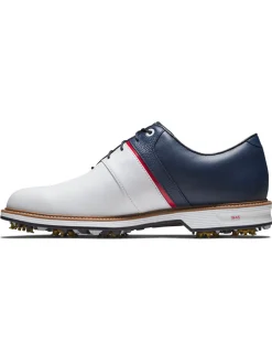 FootJoy Mens Golf Shoes|Premiere Series Packard Liberty Limited Edition Golf Shoes - White/Navy