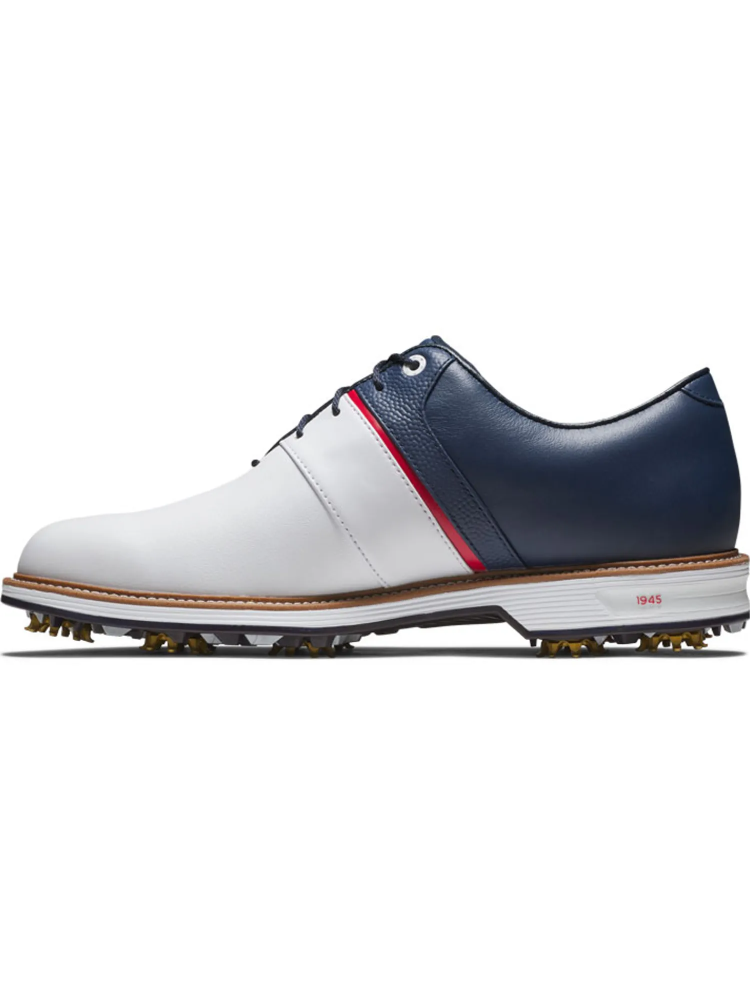 FootJoy Mens Golf Shoes|Premiere Series Packard Liberty Limited Edition Golf Shoes - White/Navy