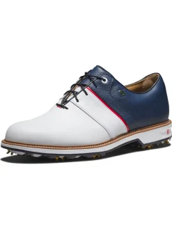 FootJoy Mens Golf Shoes|Premiere Series Packard Liberty Limited Edition Golf Shoes - White/Navy