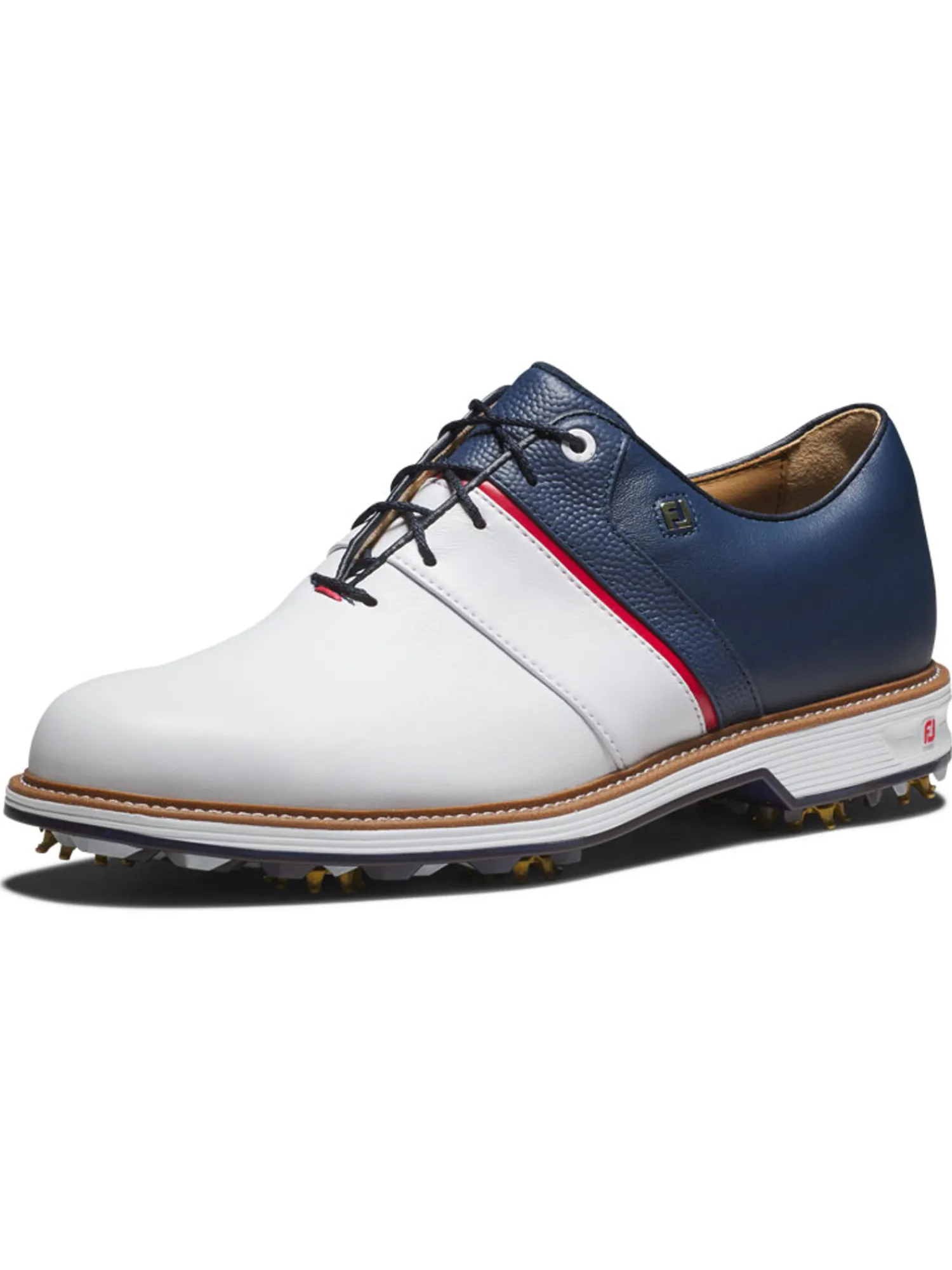 FootJoy Mens Golf Shoes|Premiere Series Packard Liberty Limited Edition Golf Shoes - White/Navy