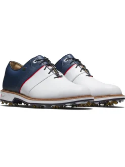 FootJoy Mens Golf Shoes|Premiere Series Packard Liberty Limited Edition Golf Shoes - White/Navy