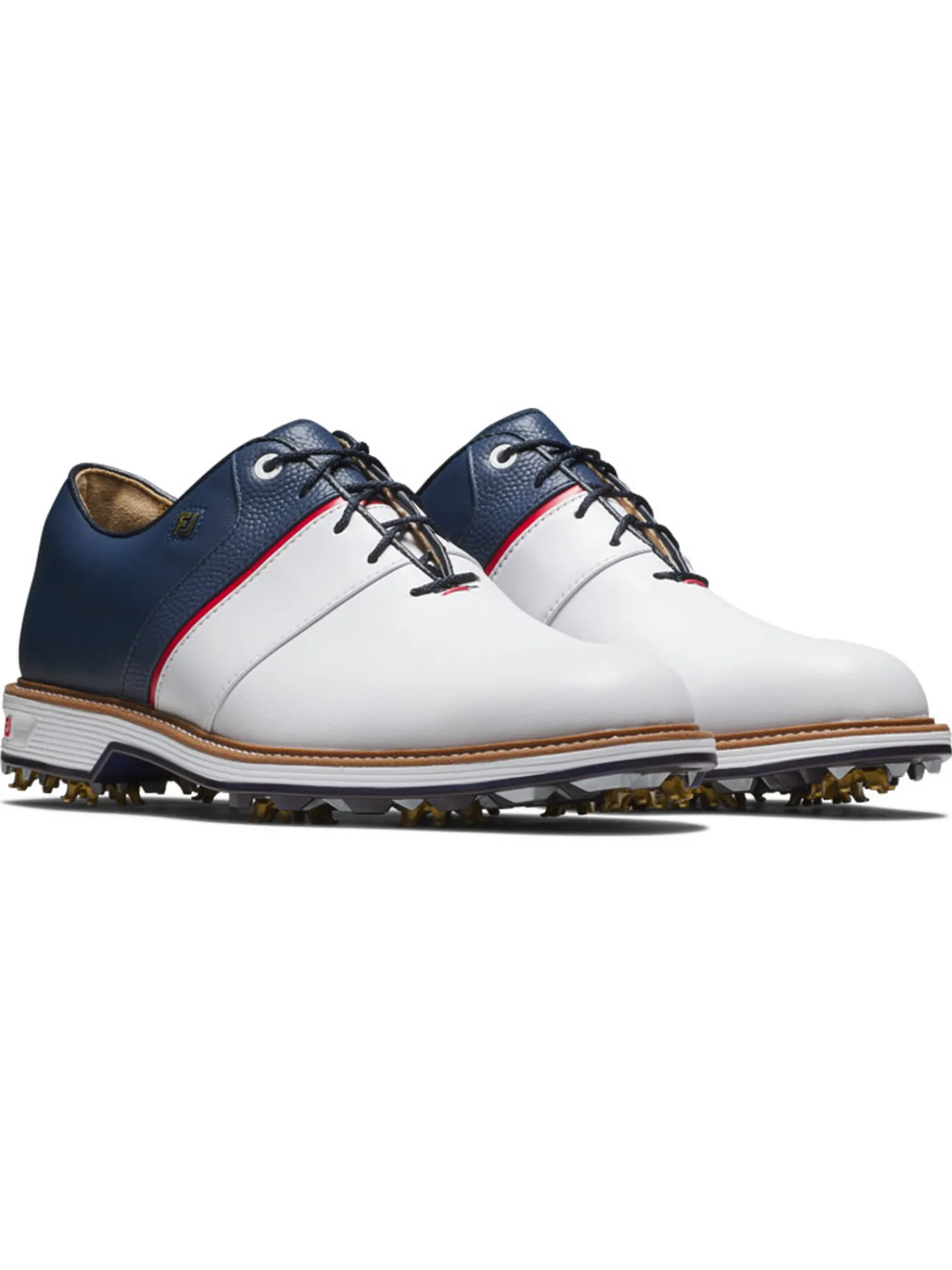FootJoy Mens Golf Shoes|Premiere Series Packard Liberty Limited Edition Golf Shoes - White/Navy