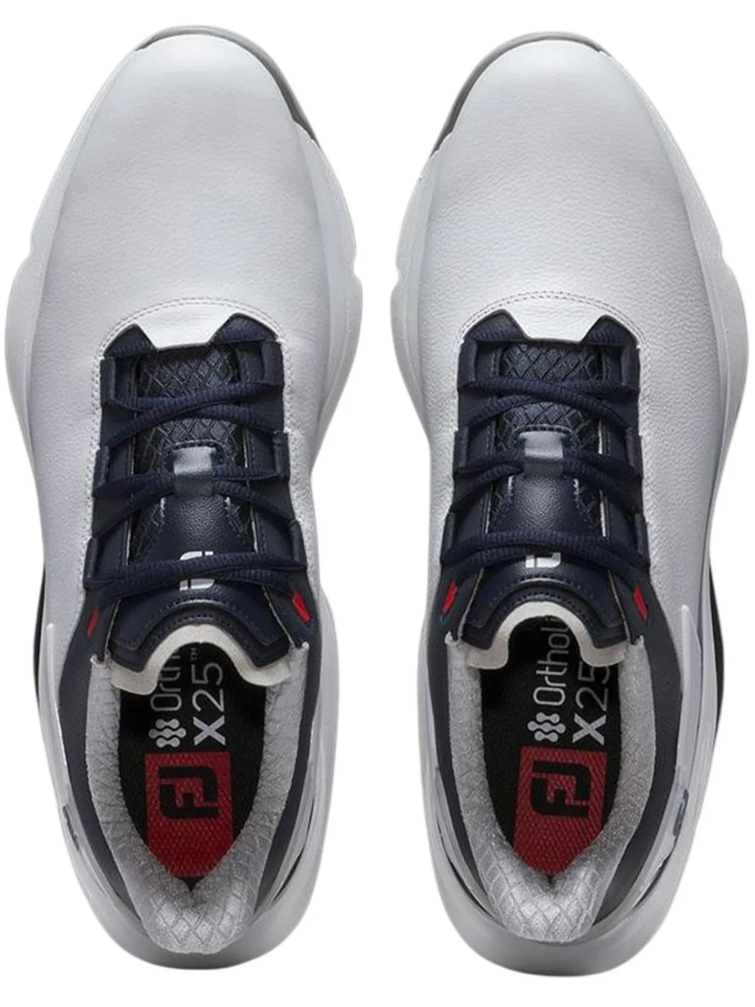 FootJoy Mens Golf Shoes|Pro SLX Golf Shoes - White/Navy/Red