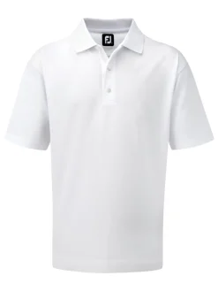 FootJoy Shirts|Stretch Pique Golf Shirt - White