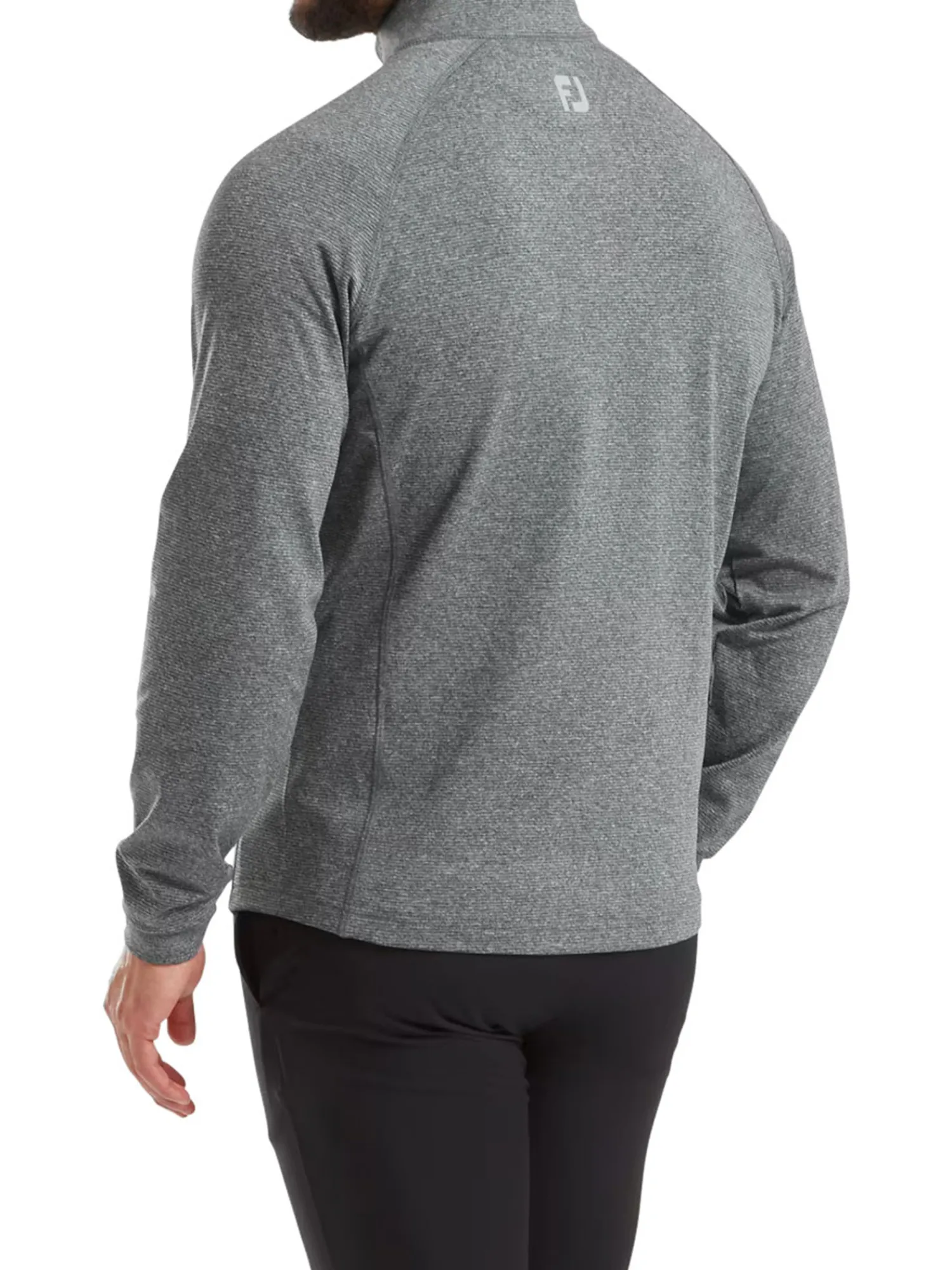 FootJoy Jumpers|Thermoseries Brushed Back Midlayer (Athletic Fit) - Black