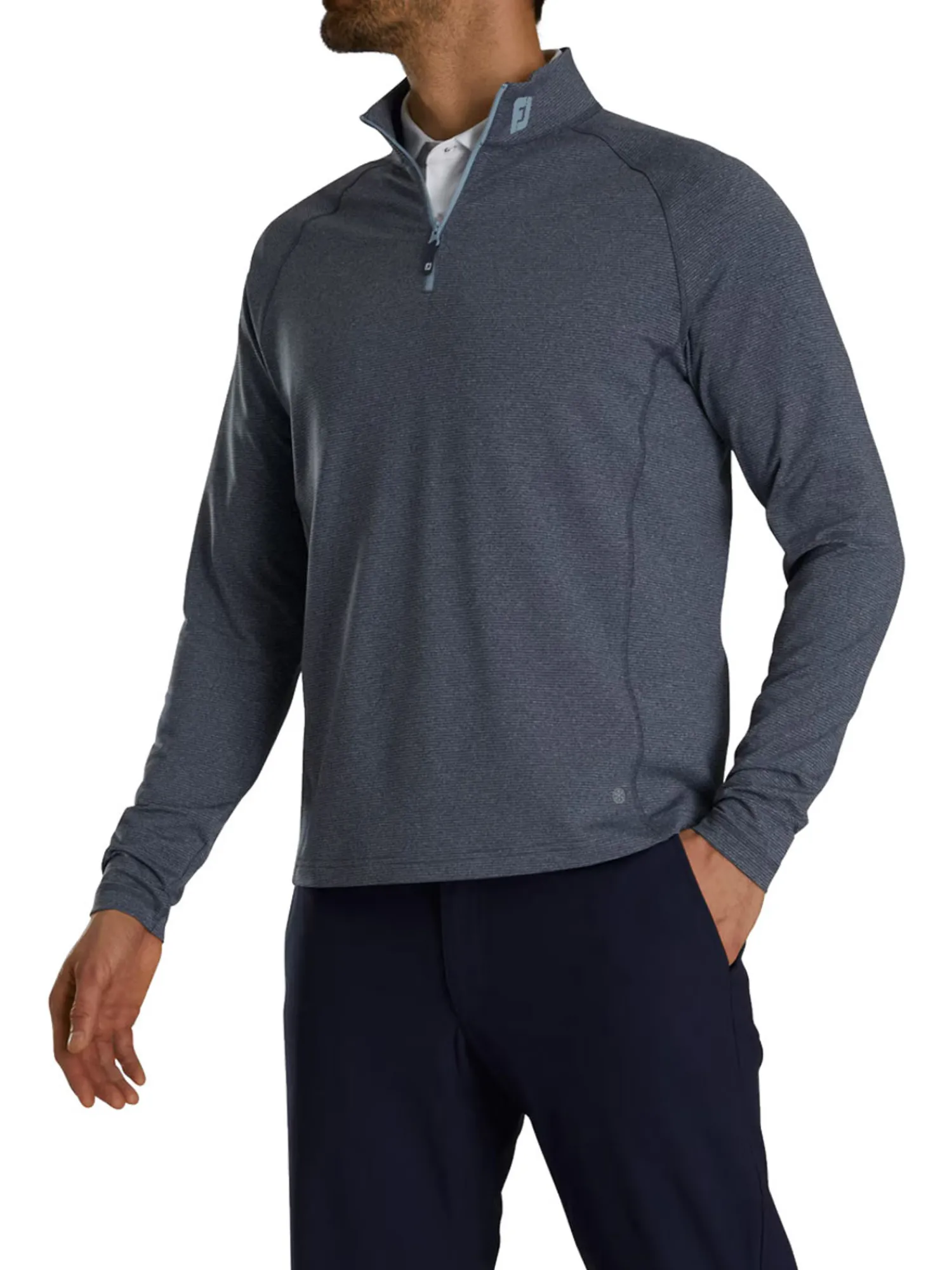 FootJoy Jumpers|Thermoseries Brushed Back Midlayer (Athletic Fit) - Navy