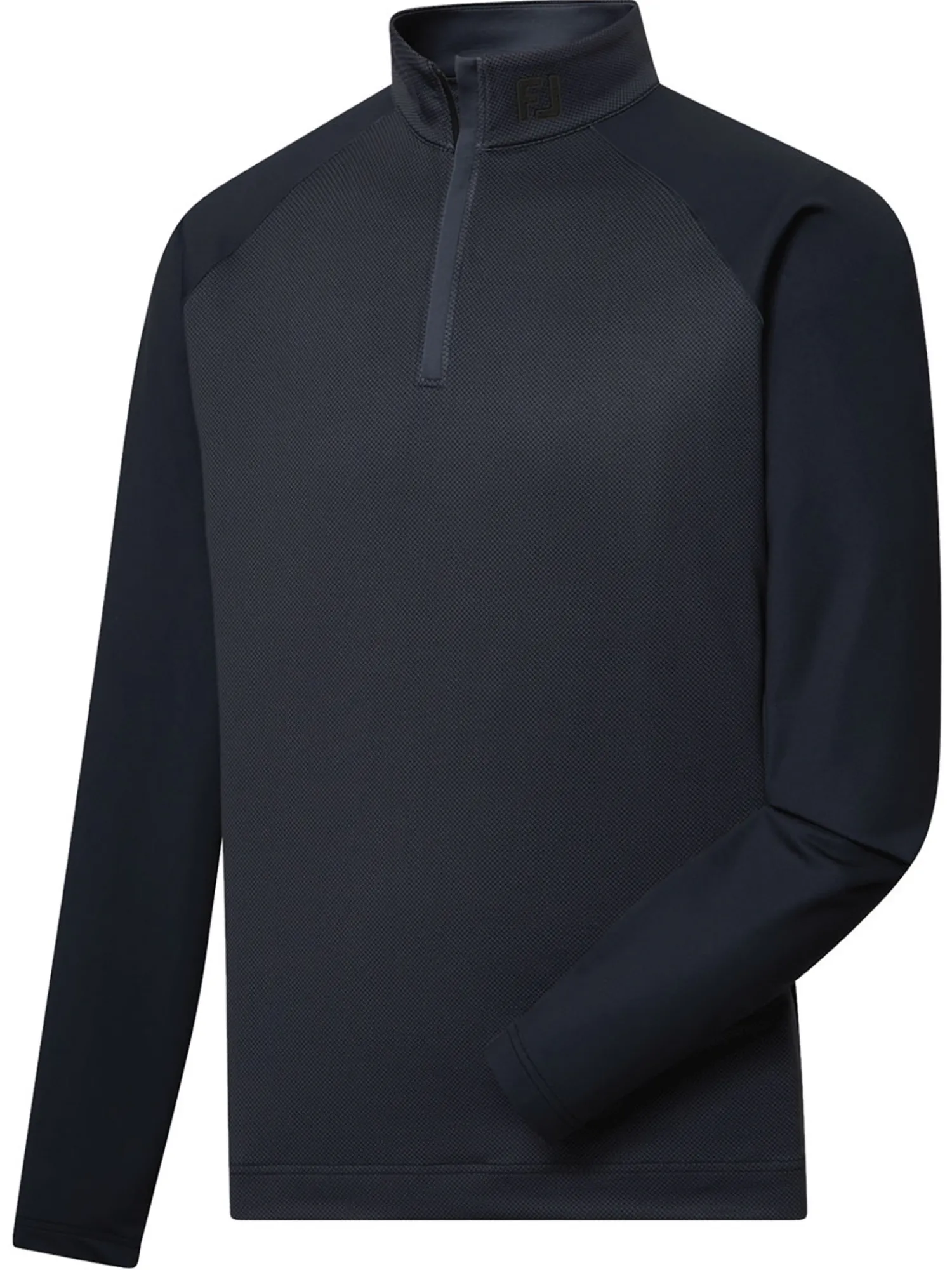 FootJoy Jumpers|Tonal Dot Block Midlayer (Athletic Fit) - Black