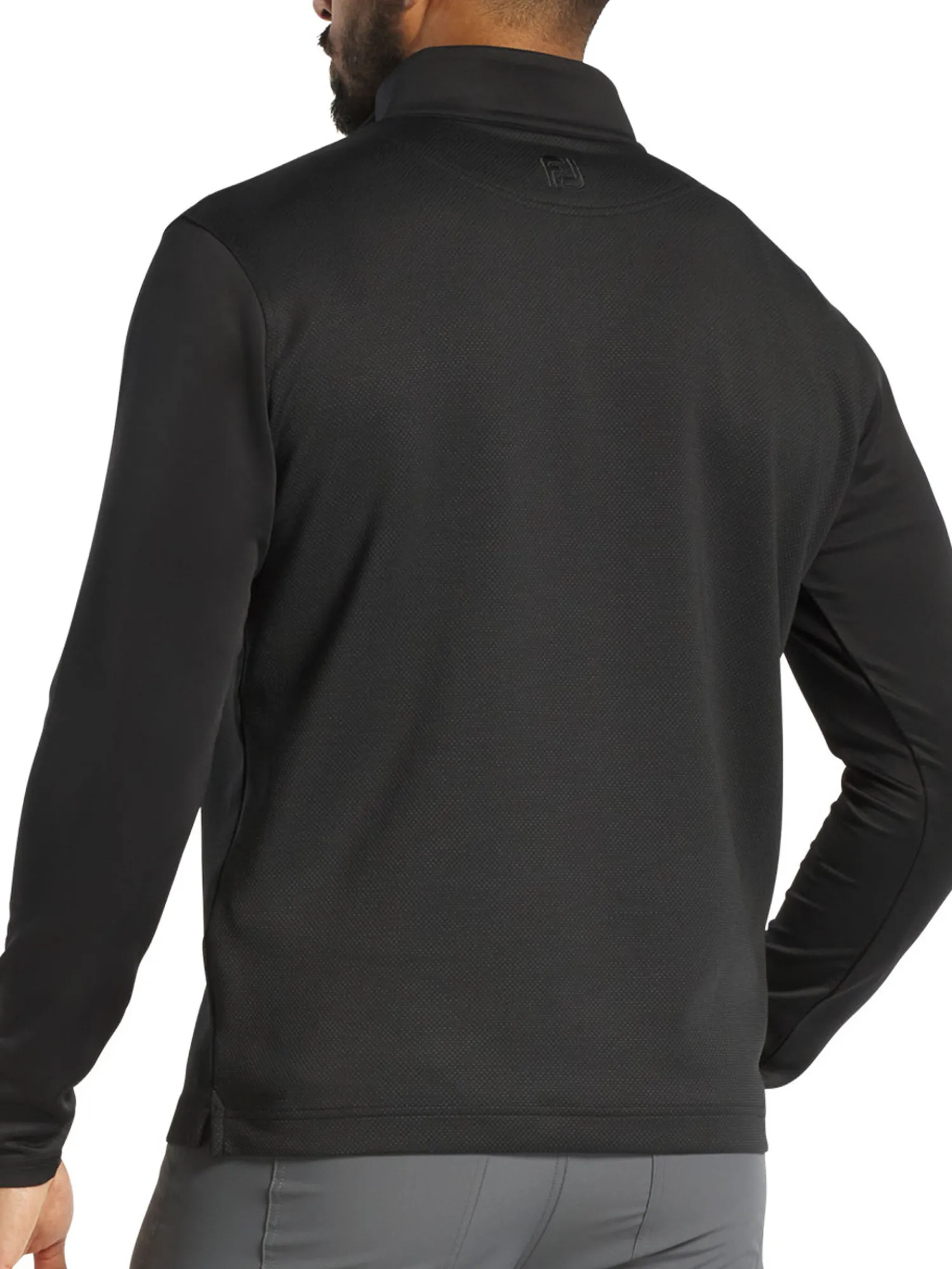 FootJoy Jumpers|Tonal Dot Block Midlayer (Athletic Fit) - Black