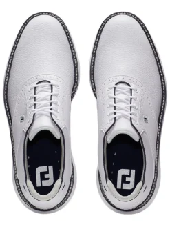 FootJoy Mens Golf Shoes|Traditions Spikeless Golf Shoes - White