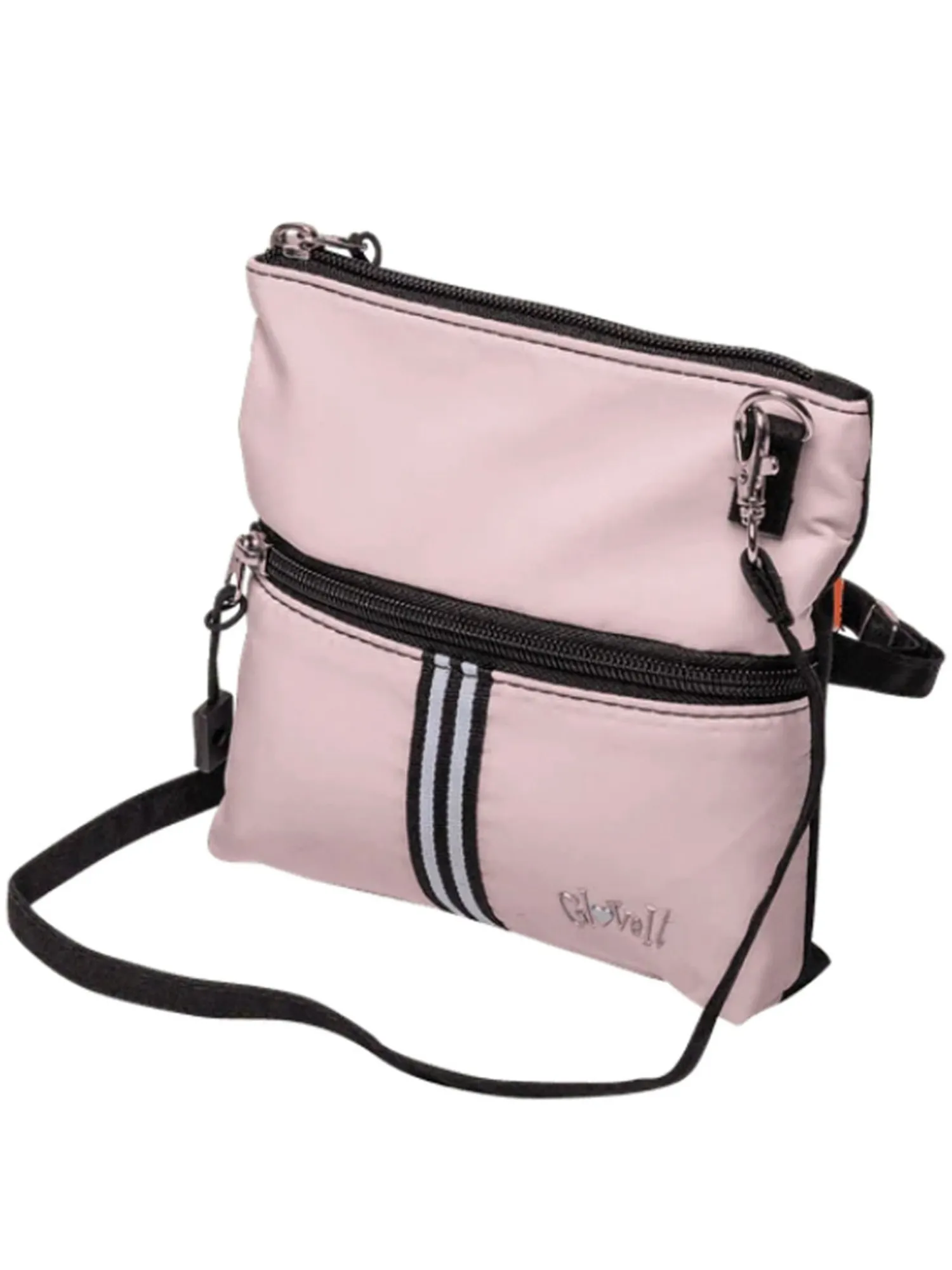 Glove It Gear Bags|Cross-Body 2 Zip Bag - Fore Ever Pink