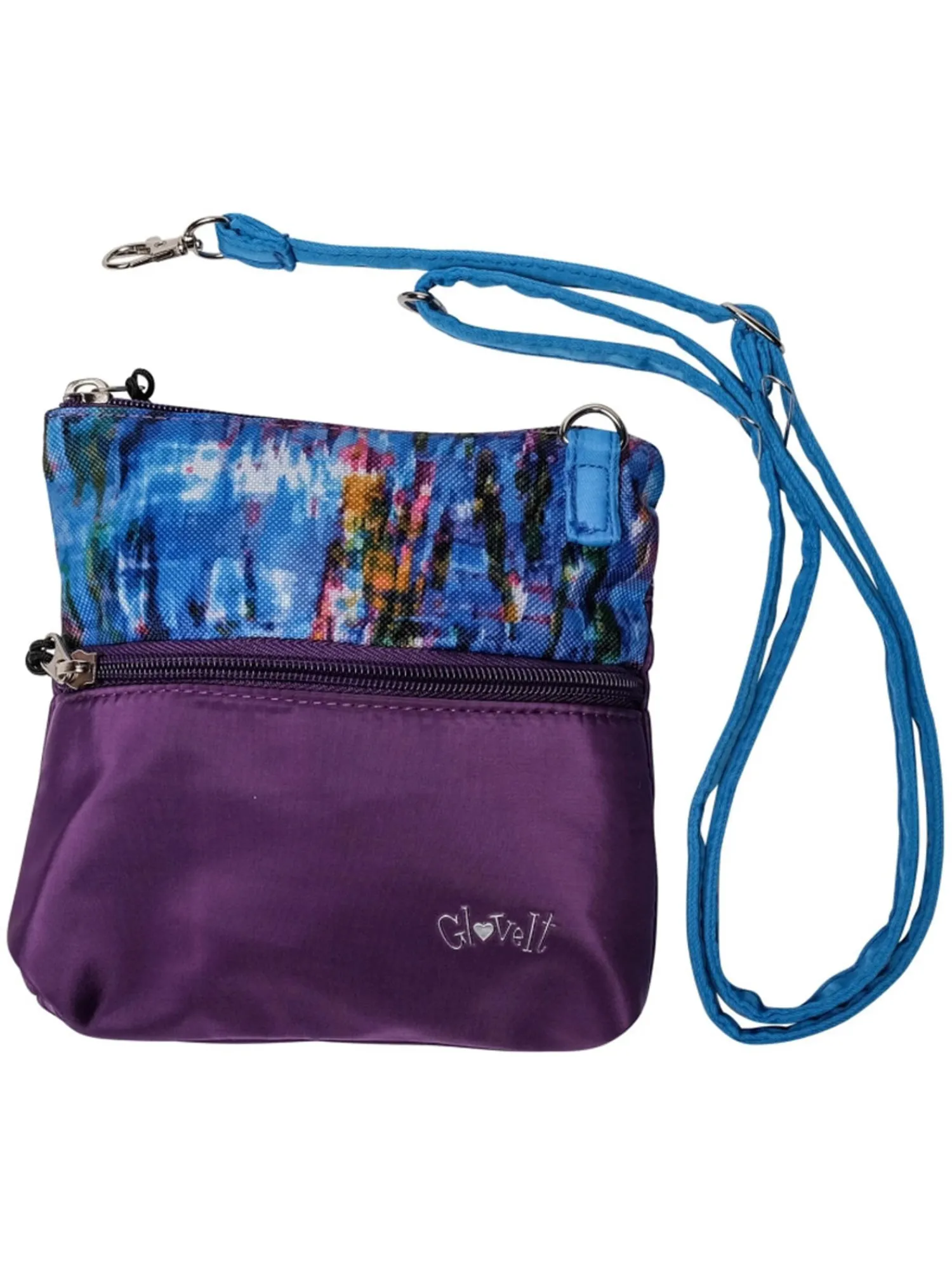 Glove It Gear Bags|Cross-Body 2 Zip Bag - Waterfall