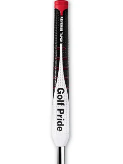 Golf Pride Putter Grips|Reverse Taper Pistol Putter Grip - Back/White Black/White
