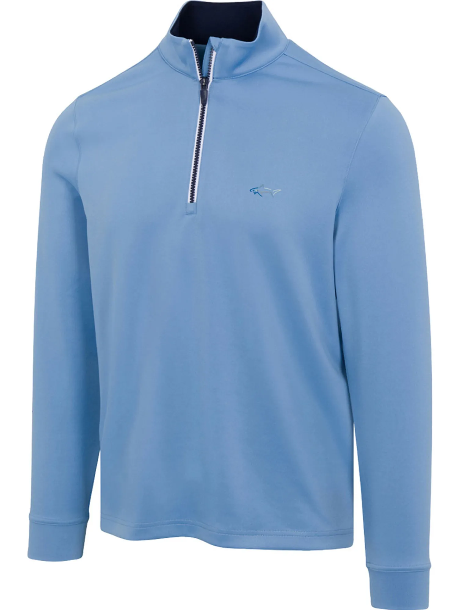 Greg Norman Jumpers|Clearance Clothing|1/4 Zip Pullover - Blue Cloud