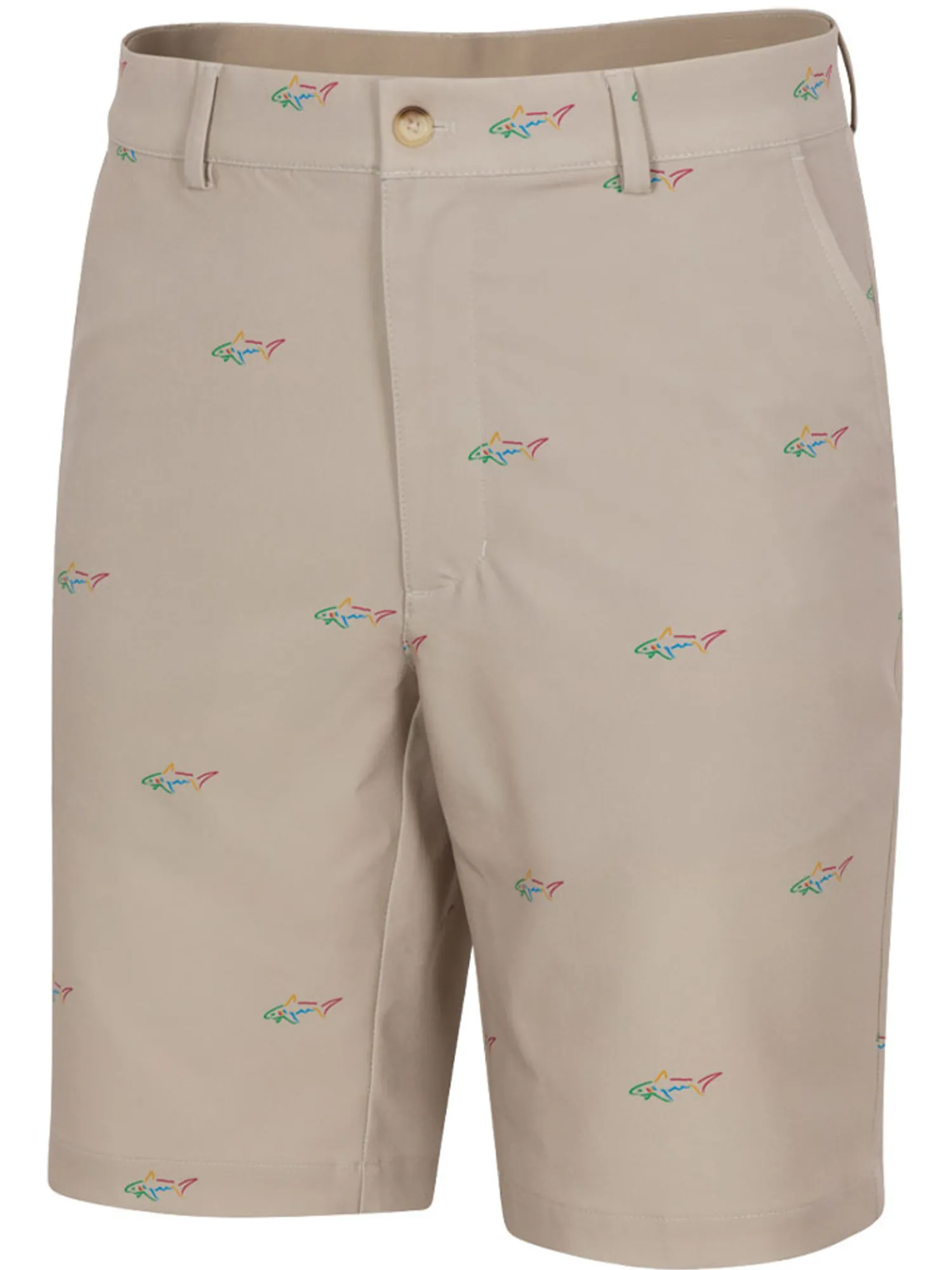 Greg Norman Clearance Clothing|Classic Shark 9.5-Inch Tech Short - Bamboo
