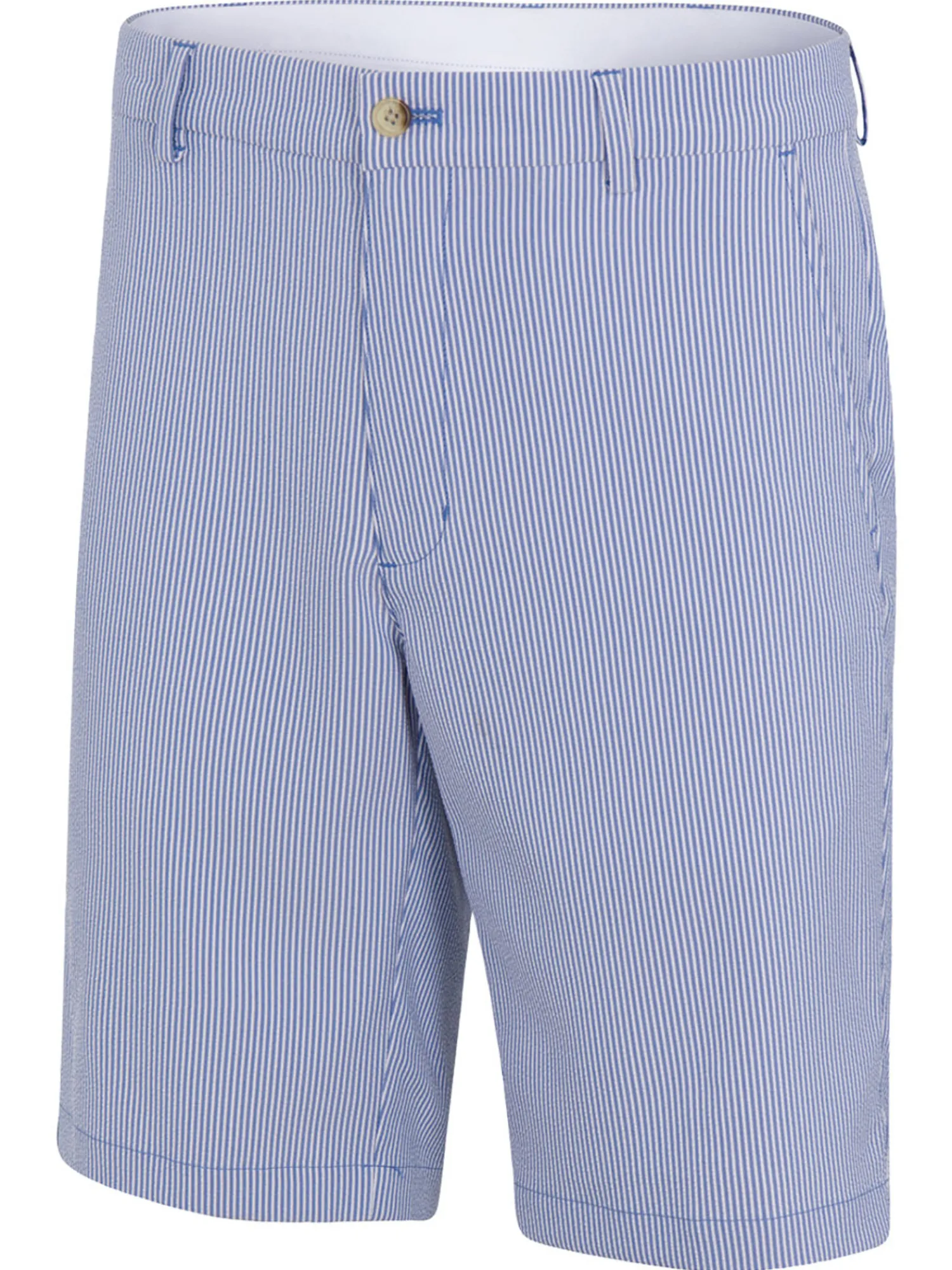 Greg Norman Clearance Clothing|Seersucker Stripe 9.5" Short - Maritime/White