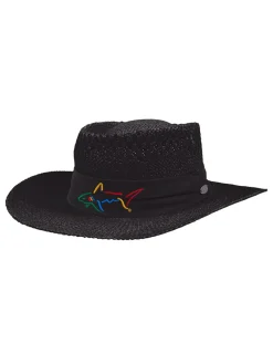 Greg Norman Hats|Signature Straw Hat - Black