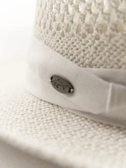 Greg Norman Hats|Signature Straw Hat - White
