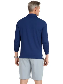 IBKUL Shirts|Men's Long Sleeve Polo - Ink
