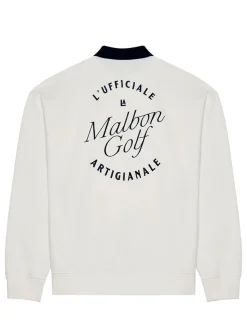 Malbon Jumpers|Artigianale Collared Crewneck - White