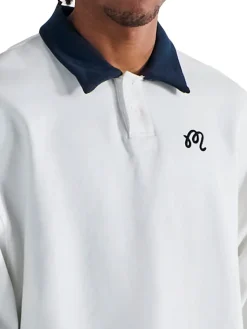 Malbon Jumpers|Artigianale Collared Crewneck - White