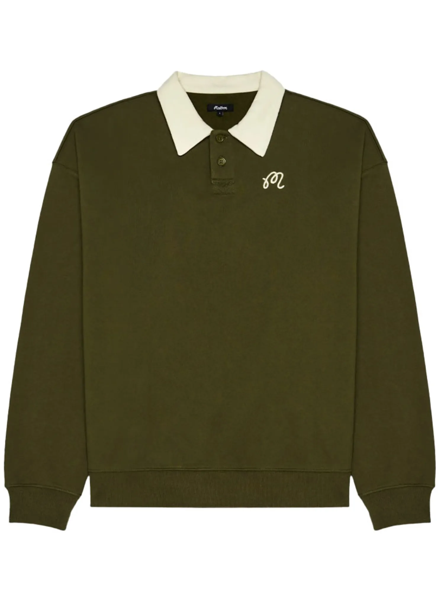 Malbon Jumpers|Artigianale Collared Crewneck - Cypress Green