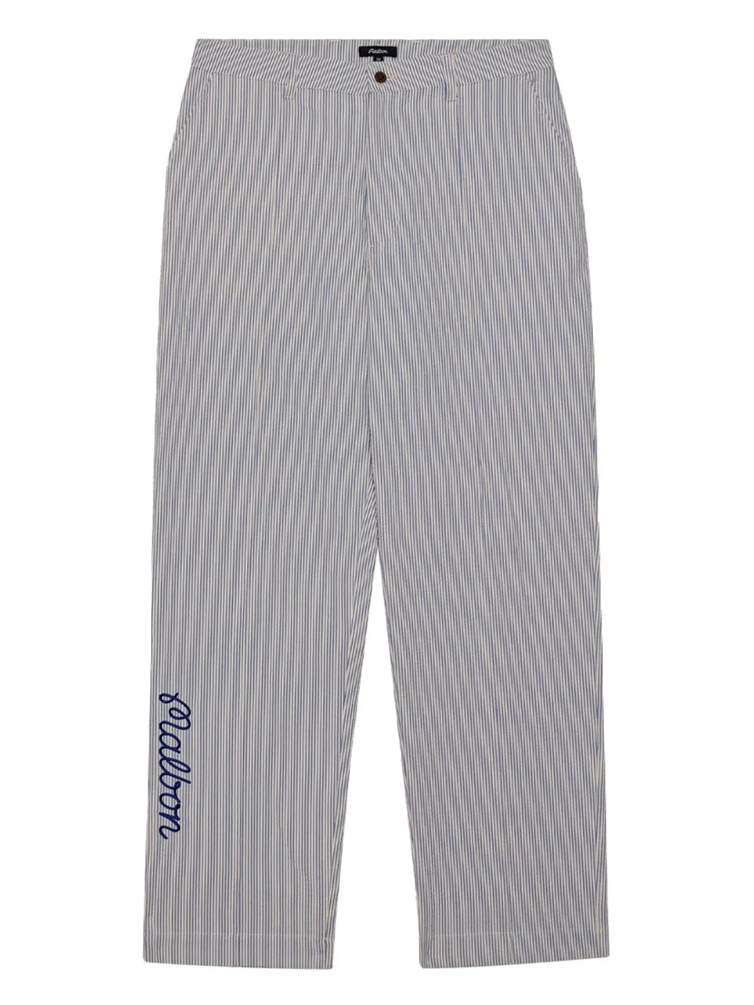 Malbon Pants|Cannes Pleated Trouser - Blue